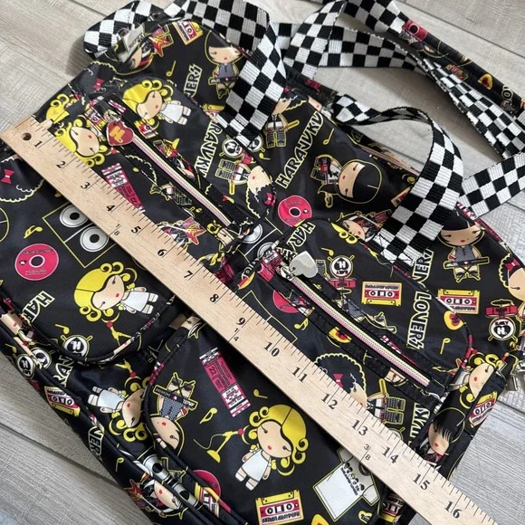 GWEN STEFANI HARAJUKU LOVERS Tote Cross Body Shoulder Bag ANIME Vintage Black - Picture 16 of 16